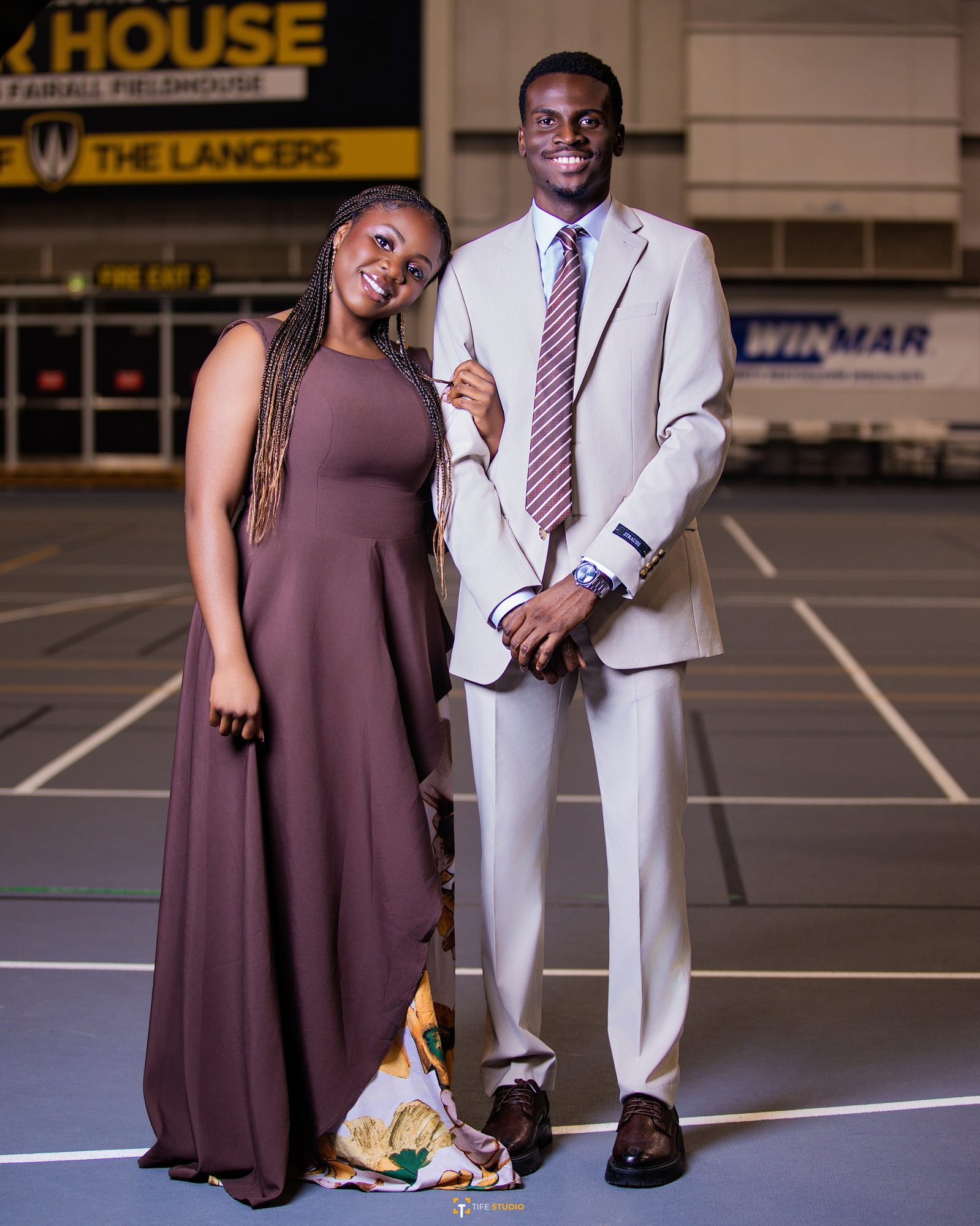Graduate couple portrait